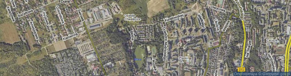 Zdjęcie satelitarne Jackowskiego Maksymiliana ul.